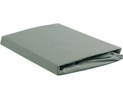 Ambiante Katoen - Splittopper Hoeslaken - 140x200 - Groen