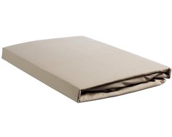 Ambiante - Katoen - Topper Hoeslaken - 140x220 cm - Taupe