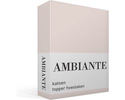 Ambiante Katoen - Topper Hoeslaken - 200x200 - Zand