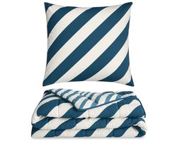 Ambiante Mares - dekbed zonder overtrek - 140x200 cm - Blauw - all year - wasbaar