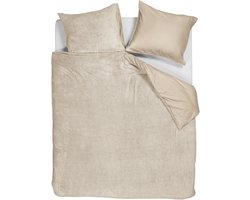 Ambiante Plush Teddy dekbedovertrek - Tweepersoons - 200x200/220 - Zand