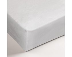 Ambiante - Polyester - Molton - Hoeslaken - Lits-jumeaux - 160x200/210 cm - Wit