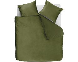 Ambiante Velvety dekbedovertrek - Tweepersoons - 200 x 200/220 cm - Groen
