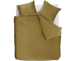 Ambiante Velvety dekbedovertrek - Tweepersoons - 200 x 200/220 cm - Oker