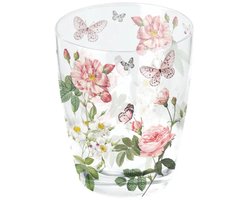 Ambiente Amelia Waterglas 0.25L – Bloemen, Vlinders & Rozen Design set van 6