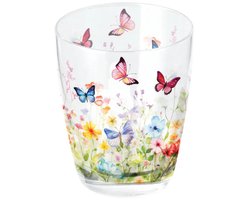 Ambiente Butterflies in Field Waterglas 0.25L – Vlinders & Bloemen Design