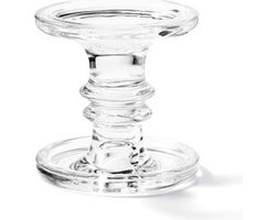 Ambiente glazen kandelaar hoog transparant - stijlvolle kaarshouder.