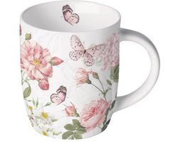 Ambiente-koffiekop-porselein-Amelia-bloemen-vlinders-cadeau