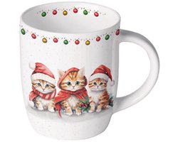 Ambiente mok katten porselein 0,2L koffiemok cadeau.
