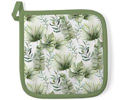 Ambiente Pannenlap Jungle leaves white