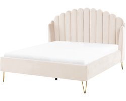 AMBILLOU - Tweepersoonsbed - Goud - 140 x 200 cm - Fluweel