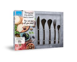 Amefa Celebration Bestekset - Tapas set - 10 delig - Zwart