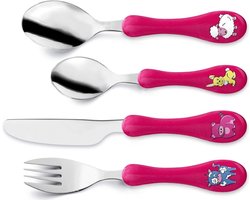 Amefa Kinderbestekset RVS - Fuchsia - 4-delig