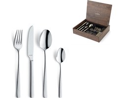 Amefa - Martin 24-delige Bestekset in Luxe Houten Kist - Zilver