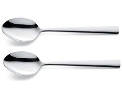Amefa Moderno - 2-delige tafellepelset - hoogglans - zilverkleurig