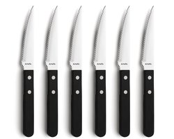 Amefa Pizza - Steakmessenset - 6 delig - RVS - Vaatwasserbestendig