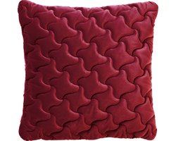AMELIE | sierkussen 45x45 cm | Merlot | rood | Hoii | met duurzame kussenvulling