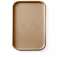 Amerbox - Dienblad voor fastfood - polypropyleen - GN 1/1 -530x325x(H)20 - Bruin