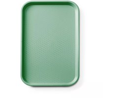 AmerBox Duurzaam fastfooddienblad – polypropyleen – GN 1/1 – groen – 530x325 mm