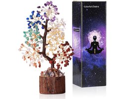 Amethist Boom - Levensboom Decoratie - Geldboom - Bureaudecoratie - Spirituele Feng Shui - Chakra Kristal Decoratie - Kristallen Boom