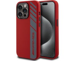 AMG Back Cover - Apple iPhone 15 Pro - Rood - Magsafe - Sportief Design met AMG Striping