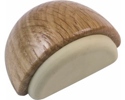AMIG Deurstop/deurmagneet - D48mm - zelfklevend - eiken - hout