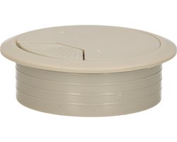 AMIG Kabeldoorvoer - kunststof dop met opening - Dia 60 mm x H20 mm - grijs - afsluitdoppen voor bureaus