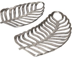 AMNISOS - Decoratieve schaal - Zilver - Aluminium