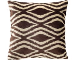 AMORA | Sierkussen 45x45 cm | Chocolate Martini | Bruin | Hoii | met duurzame kussenvulling