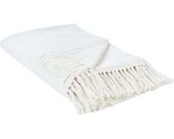 AMPARA - Bedsprei - Wit- 220 x 200 cm - Katoen