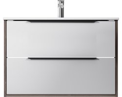 AM.PM Flash - Badkamermeubel met wastafel - 80 cm - 2 lades - Wastafelonderkasten