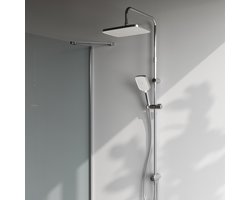 AM.PM Func - Regendouche zonder kraan - Chroom Doucheset - Handdouche met 3 functies - Hoofddouche 30 cm