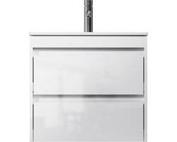 AM.PM Spike - Badkamermeubel met wastafel - 60 cm - 2 lades - Wastafelonderkasten - Plat Pakket