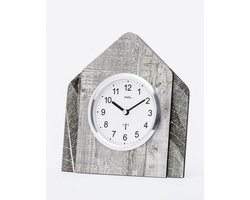 AMS Tafelklok van hout met steen structuur - 5168 radio-gestuurd met Swarovski stenen