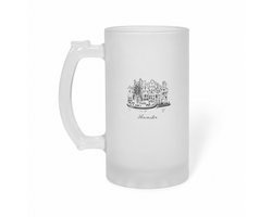 Amsterdam bierglas frosted - 470 ml - Amsterdam - de echte Amsterdam liefhebbers - bierpul - Amsterdammer - Nederland - bierglazen - oktoberfest