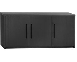 Amsterdam Dressoir - Woonkamerkast - 3 deuren - 180×80×45cm - Noir