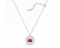 Amsterdam ketting - ketting met hanger - Amsterdam - Amsterdammers - Amsterdam liefhebbers - Vlag XXX - Hoofdstad Nederland - ketting dames - ketting heren