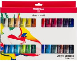 Amsterdam Standard Series acrylverf algemene selectie set | 24 × 20 ml