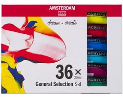 Amsterdam Standard Series acrylverf algemene selectie set | 36 × 20 ml