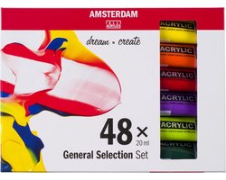 Amsterdam Standard Series acrylverf algemene selectie set | 48 × 20 ml