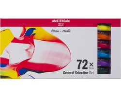 Amsterdam Standard Series acrylverf algemene selectie set | 72 × 20 ml
