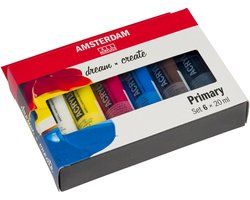 Amsterdam Standard Series acrylverf primaire set | 6 × 20 ml