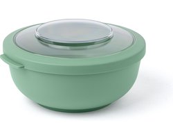 Amuse Tylla Sage Life Bowl - Lunchbox - Verhouddoos met Tritan Deksel - Perfect afsluitbaar - Vaatwas, magnetron, en diepvriesbestendig - Groen - 1000 ml