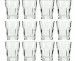 Amuseglazen - 12x - 55 ml - transparant - D4,8 x H5,6 cm - glas - aperitief glazen - Aperoglaasjes - amuse glas