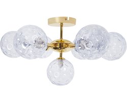 ANADYR - Plafondlamp - Blauw/Goud - Glas/Metaal