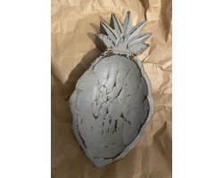 Ananas bowl Grijs - Hout - Schaal - Grey Wood - Pineapple - Decoratief - Deco - Wonen - Stijlvol - Trendy - Interieur - Sfeer - Sfeervol - Woonaccessoire - Woonaccessoires - Inrichting - Interieur - Modern - Landelijk - Grijzig - Living - Woonkamer