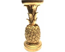 Ananas kandelaar goud 23cm
