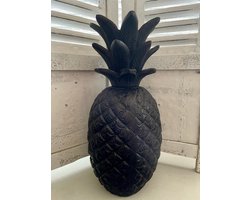 Ananas - Metaal - Zwart - Black Antique - Beeld - Sfeervol - Decoratief - Woonaccessoires - Woonaccessoire - Sfeer - Antiek - Eyecatcher - like - Wonen - Woon - Deco - Decoratie - Mooi - Beauty - Pineapple - Gaaf - Interieur - Leuk Cool - Inrichting