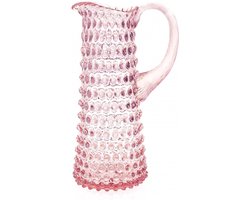 Ananas waterkan - hobnail jug - Anna Von Lipa Eiffel Waterkaraf Waterkan Glas Hobnail Kan Karaf 1,2 L Rosalin Roze