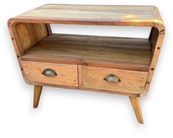 Ancient Wisdom - Kast - Klein tv-meubel met 2 ronde lades - meubel - opbergruimte - interieur - woonkamer - meubelstuk